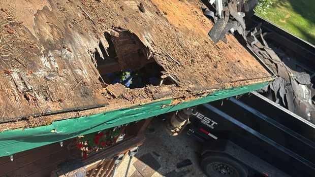 Roof leak and rotted decking repair on a Portland home